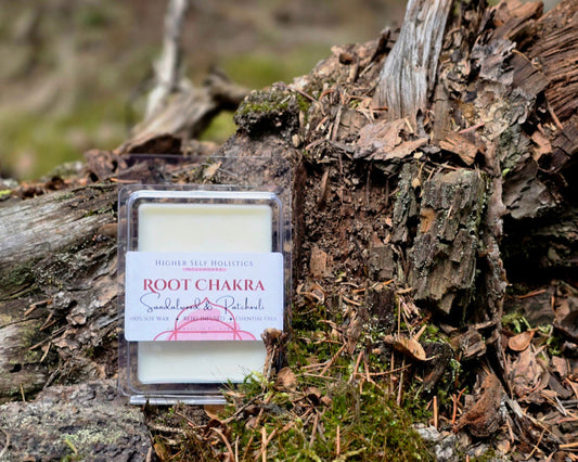 Reiki-Infused Root Chakra Wax Melts.