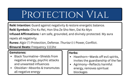 Protection Intention Vial.