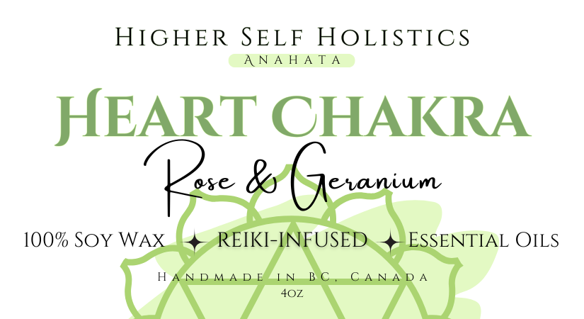 Reiki-Infused Heart Chakra Candle.